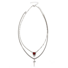 Conjunto Colares Coração e Espada